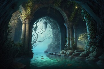 Mysterious Passages Beyond Imagination at Fantasy Isle Generative AI