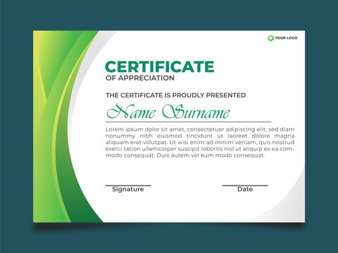 Gradient Modern Certificate Template