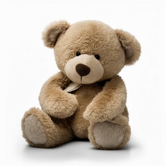 teddy bear on white background