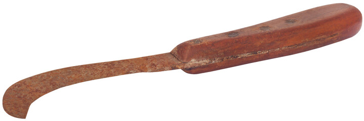 Obraz premium Rusty cutting tool of Bangladesh known as da