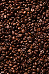 Roasted coffee beans background