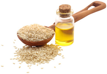 Peeled sesame seeds with oil