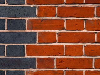 Brown textured brick wallpaper and background copy space