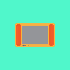 old television illustration - flat design