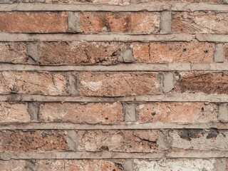 Brown textured brick wallpaper and background copy space