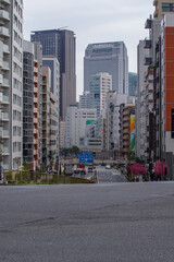 Fototapeta na wymiar 飯倉交差点から見える都市風景