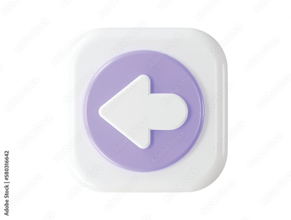 Poster arrow icon 3d rendering share vector element illustration