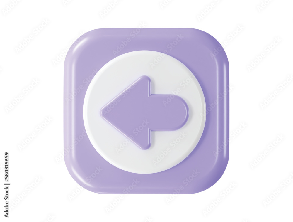 Poster arrow icon 3d rendering share vector element illustration