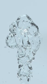 An image of a stream of water. water exploding vigorously
