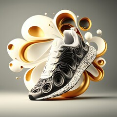 These ultra-realistic sneakers are a shoe lover's dream, with stunning attention to detail and lifelike textures that make them look like they could be worn right off the canvas. AI