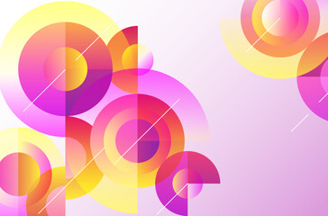 Abstract gradient background, circular geometric shapes.