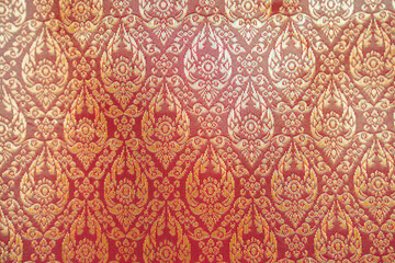 The Thai silk traditional motif background.