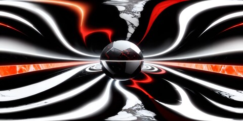 Digital painting in 3d liquid marble red neon tone. Ai generative technology, kiakiaa style. vr ready. abstract background, 3d illusrtation