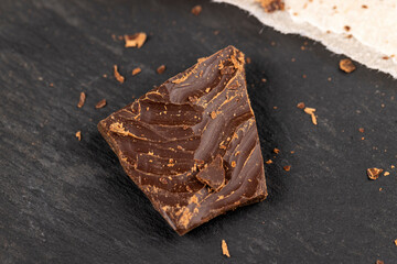 a large amount of finely crumbled milk chocolate