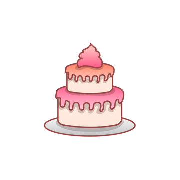 Cake vector symbol © RACCOON