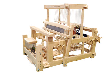 wooden loom transparent
