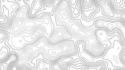 Abstract white topography vector background. Line topography map design.  - obrazy, fototapety, plakaty