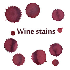 Set of coffe/wine stains
