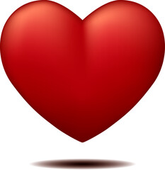Happy valentine`s day, realistic heart