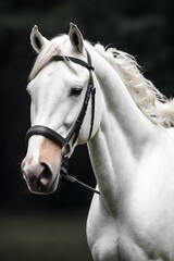 Obraz premium AI Stunning Horse Portrait Amidst Breathtaking Natural Scenery