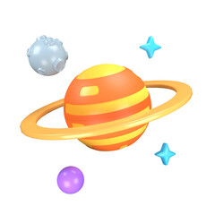 Astronomy Jupiter Planet 3D illustration