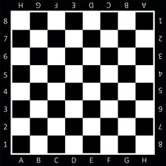 Chess boards on wooden background. checkers or draughts, game with pieces in black and white. Vector illustration.