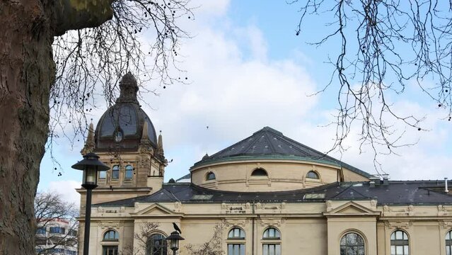 the historic town hall of wuppertal in germany 4k 30fps video