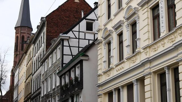 the cityscape of wuppertal in germany 4k 30fps video