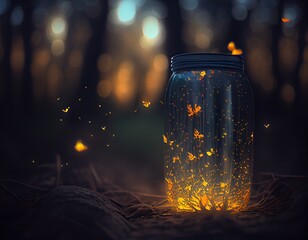 Fireflys in the moonlight