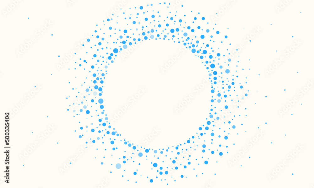 Poster abstract blue random dots background creative vector design templates