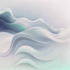 Fototapeta premium Stunning abstract watercolor waves in blue and white, with organic shapes and forms on a light clean and white background. Ai Generative