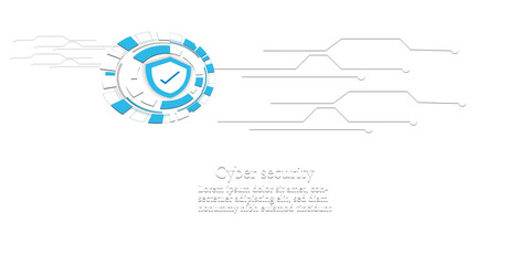 Cyber security  Concept , Business technology global  network , big data protection information internet access , connection application  information network ,vector  illustrations
