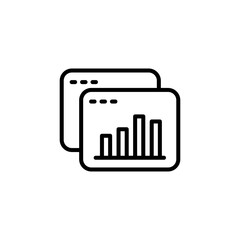 Analytics, website icon for app web logo banner poster icon - SVG File
