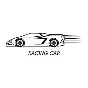 supercar vector icon illustration