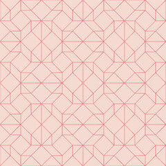 Luxury color and geometric line seamless vector