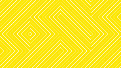 Yellow background stripe chevron square line zigzag pattern seamless abstract vector design. Summer background. - 580339674