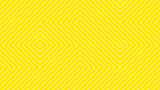 Yellow background stripe chevron square line zigzag pattern seamless abstract vector design. Summer background.