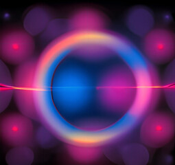 abstract background with glowing circles