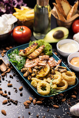 Exotic Seafood Platter for the Seafood Lover