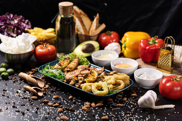 Exotic Seafood Platter for the Seafood Lover