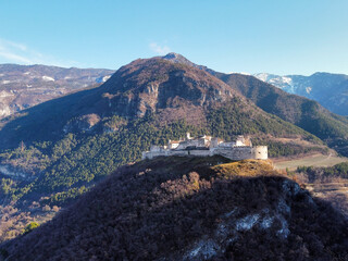 Obraz premium aerial view of Castel Beseno