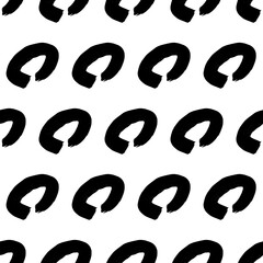 Seamless pattern with sketch circles shape