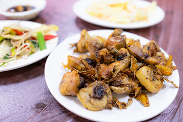 Deep fry crispy delicious chicken