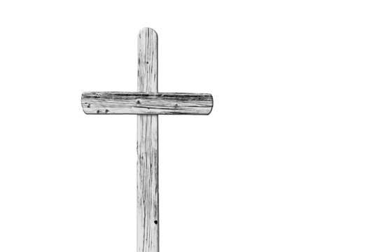 a Easter cross on the png background