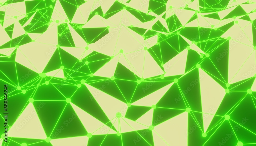 Poster abstract background with triangles
