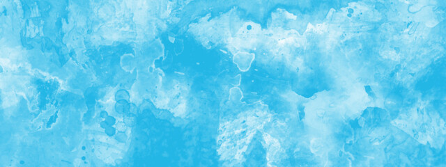 Watercolor painting wallpaper. Blue watercolor background. Brush stroke blue watercolor on paper. hand painted abstract art blue watercolor background. Abstract blue sky brush.