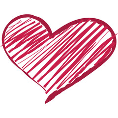 Hand drawn heart icon