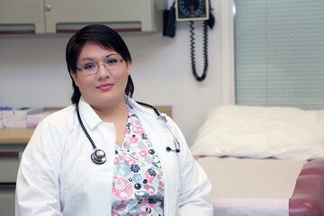 Portrait of a female healthcare professional, woman doctor - 580347670
