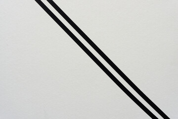 two black lines on paper