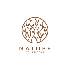 Nature vector logo. with trees, rivers, seas, mountains, business emblems, travel badges, ,ecological health,